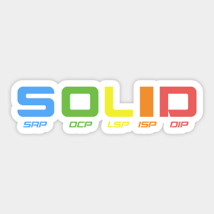 solid principles Sticker